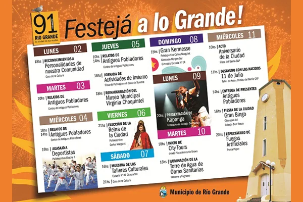 Las actividades arrancan este lunes.