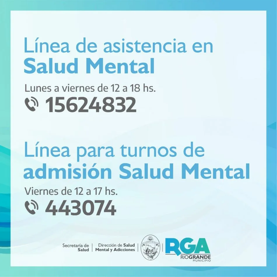 Se habilitan nuevas líneas de contacto del área municipal de Salud Mental