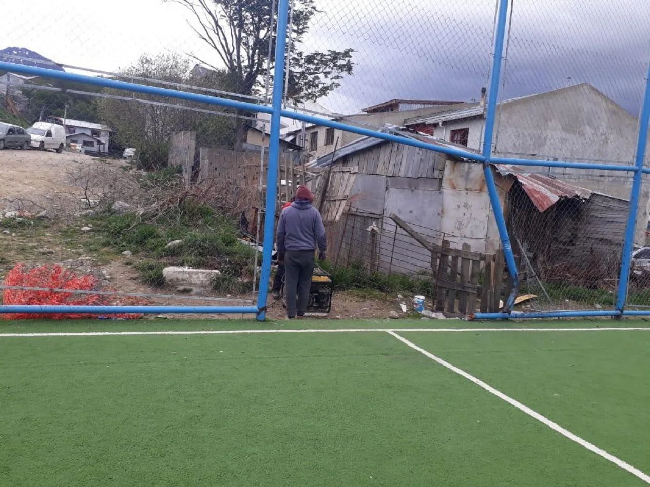 Playón deportivo  Natanel Ríos en Ushuaia.