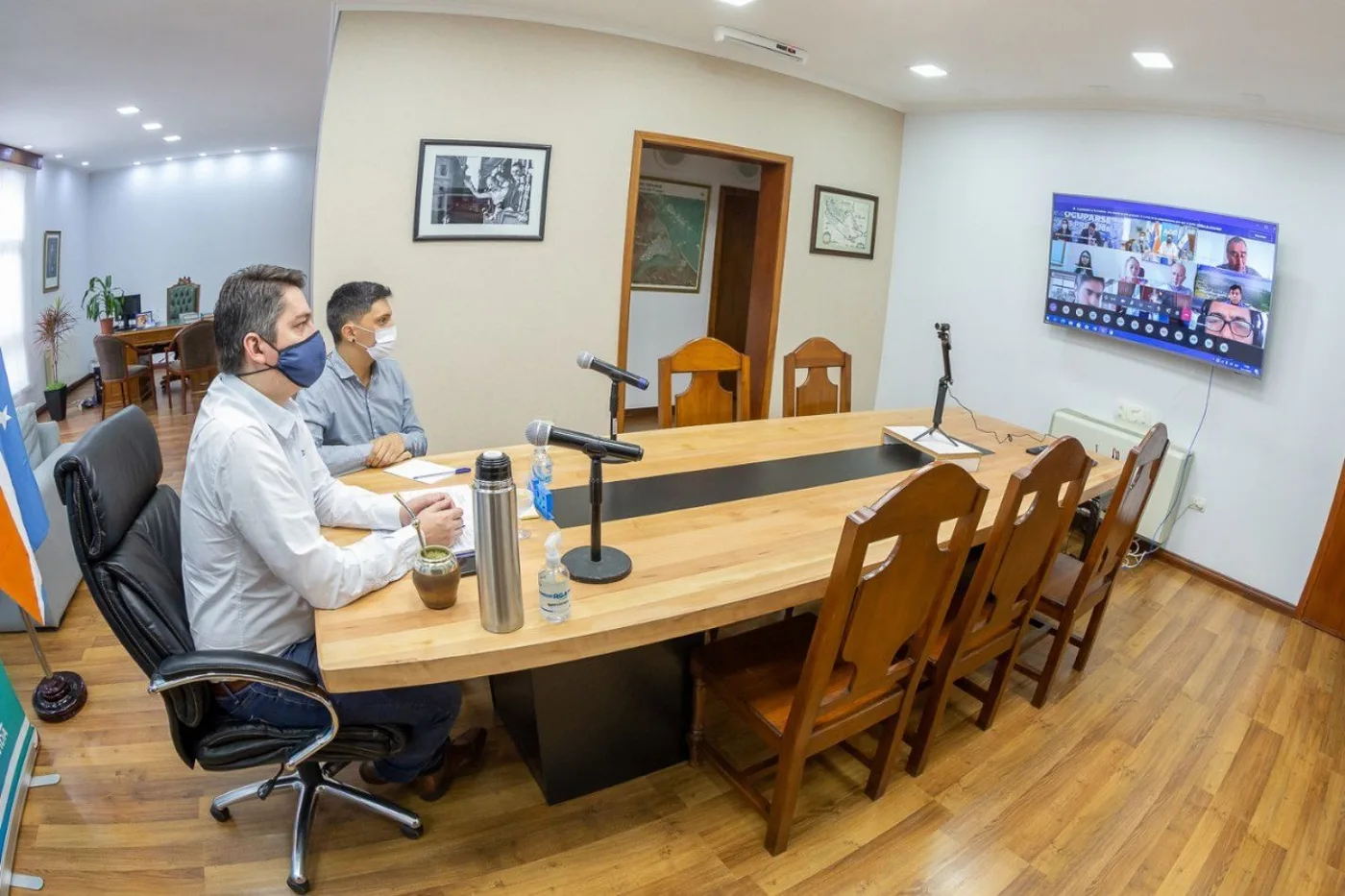 Martín Perez intendente de la ciudad de Río Grande.