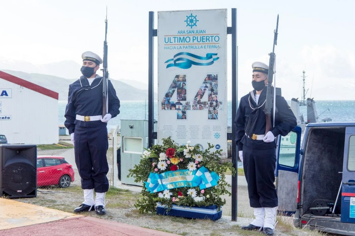homenaje  a los 44 tripulantes del submarino ARA San Juan, al cumplirse el tercer año del hundimiento.