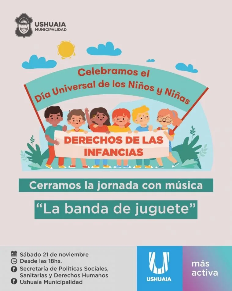 Banda del Juguete estará a cargo del cierre de actividades por los Derechos de las Infancias