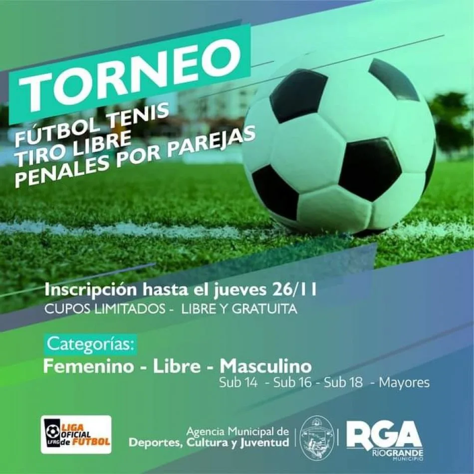 Primer torneo en fútbol tenis, tiro libre y penales por pareja