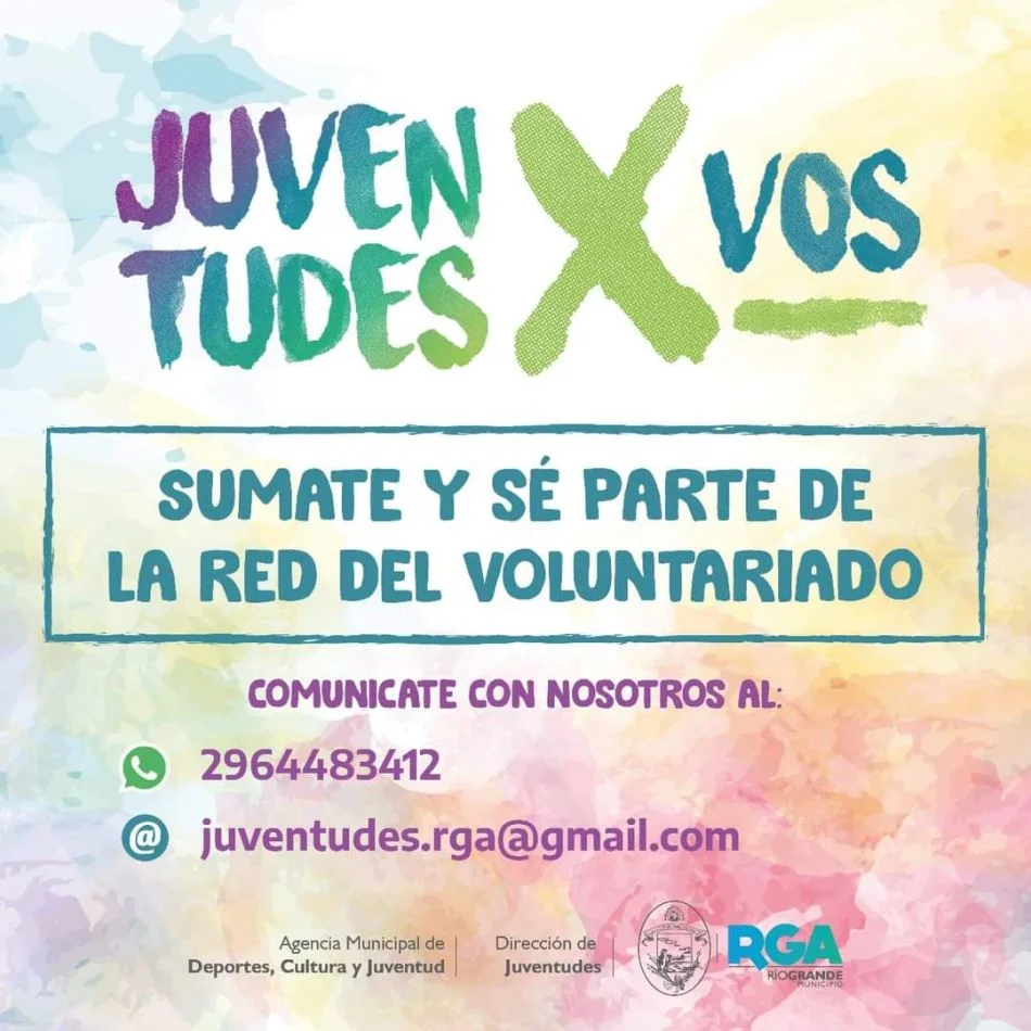 Sumate a la Red de voluntariado "Juventudes x Vos"