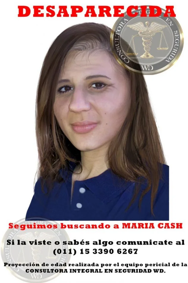 Esta es la nueva proyección de rostro realizada por Alberto Suárez, el mismo perito que dibujó la actualización de Sofía Herrera.