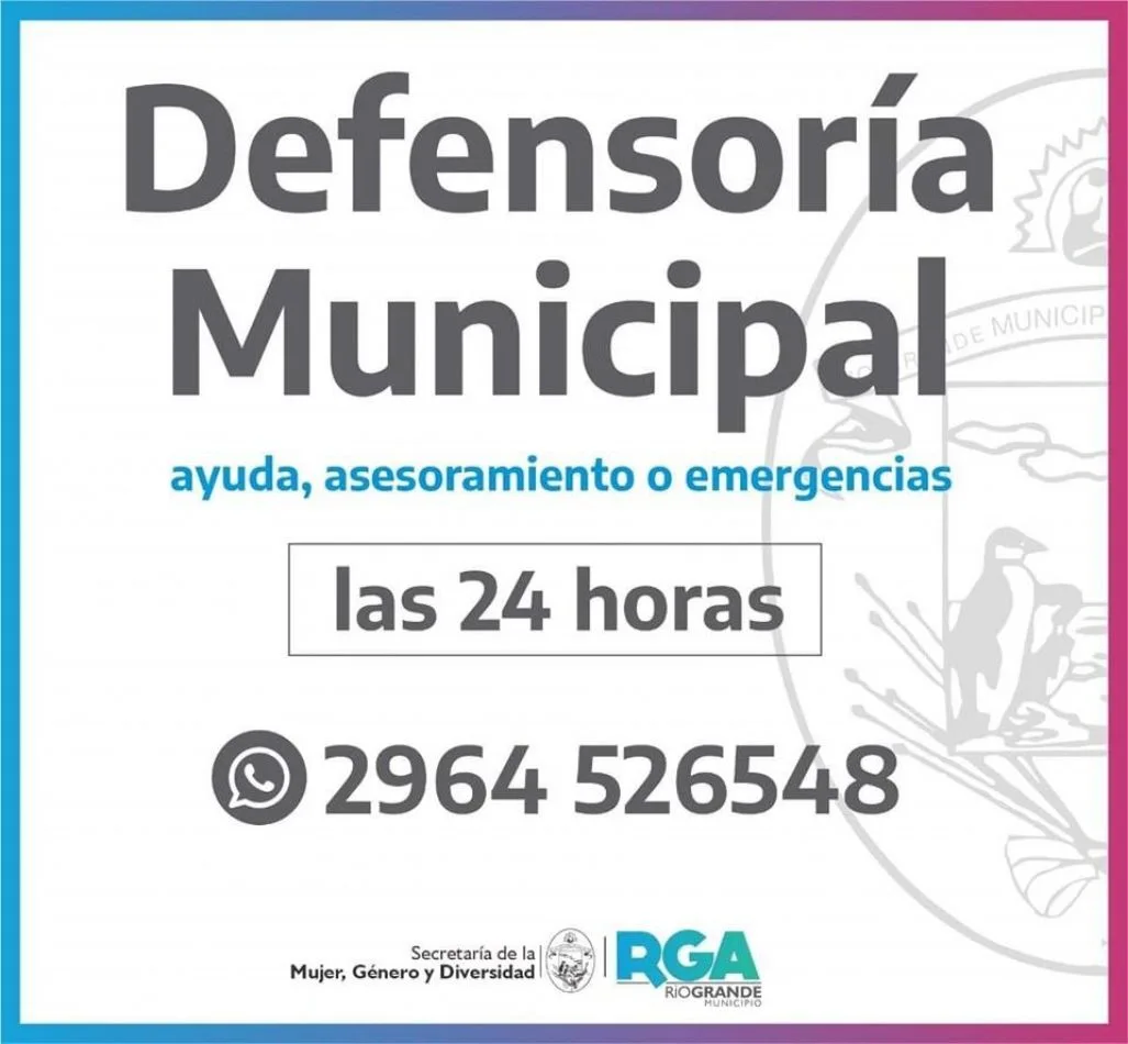 Se recuerda la línea de asistencia de la Defensoría Municipal