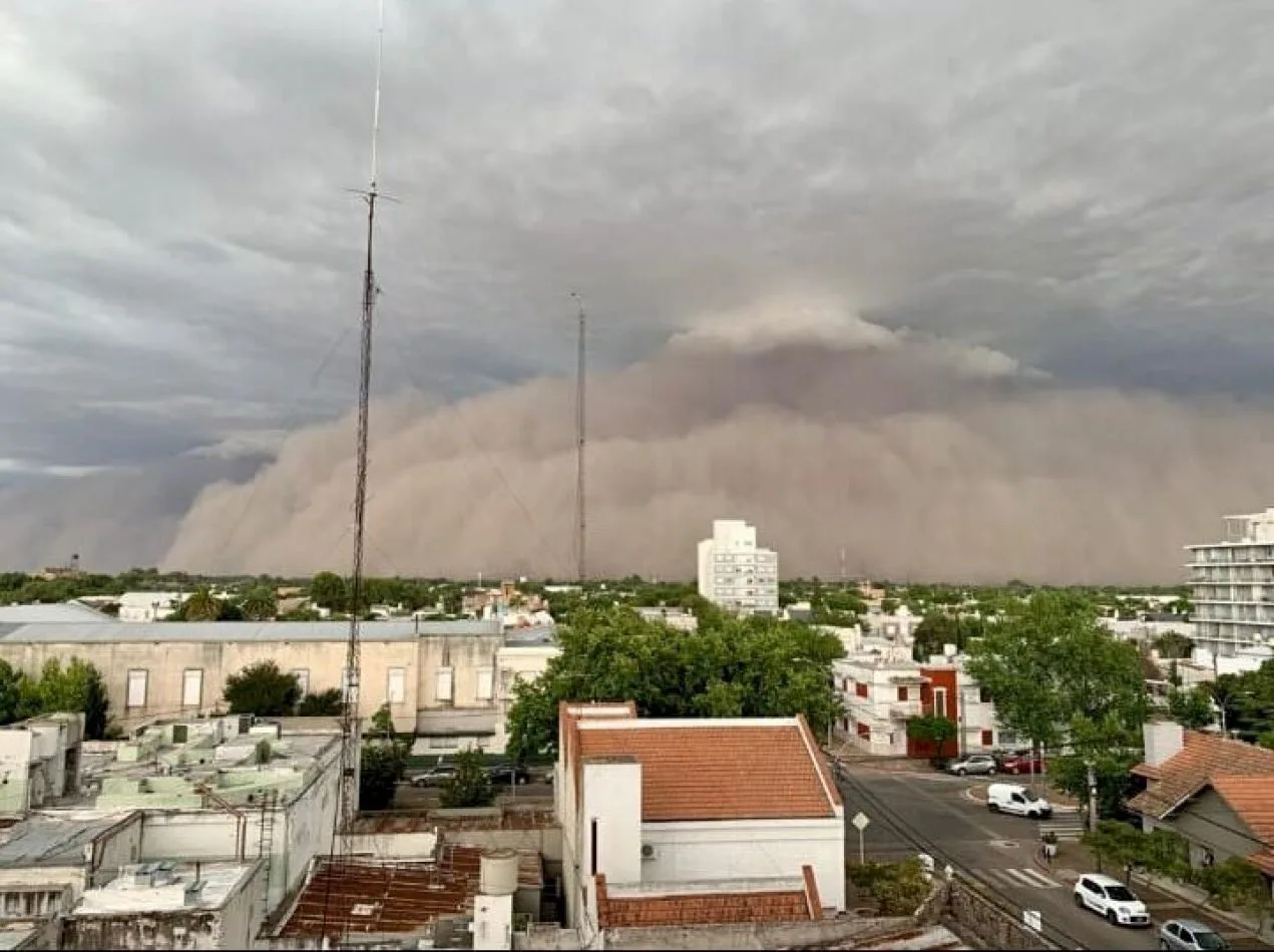 Temporal en la provincia de La Pampa.