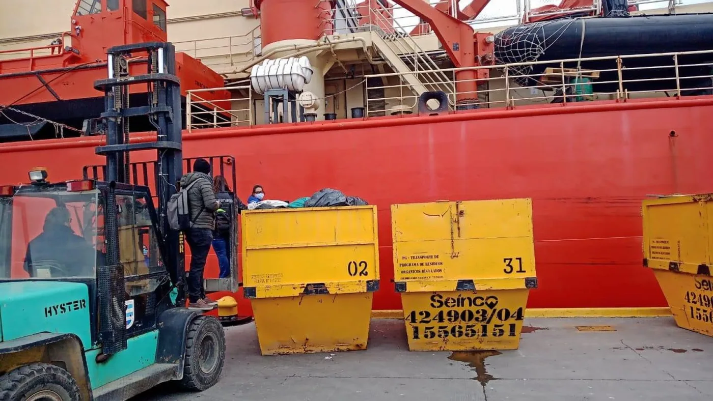 Municipio de Ushuaia participó de la gestión de residuos de las Bases Antárticas
