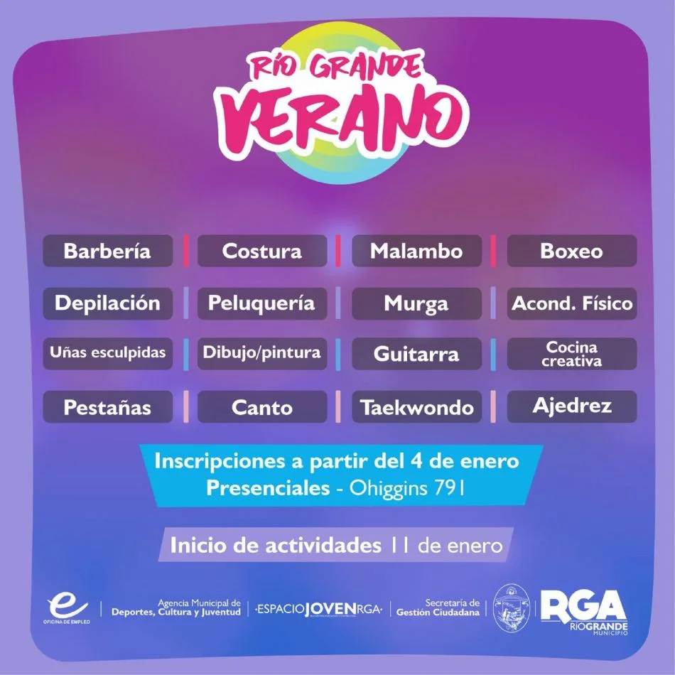 Los cupos son limitados dada la situación sanitaria.