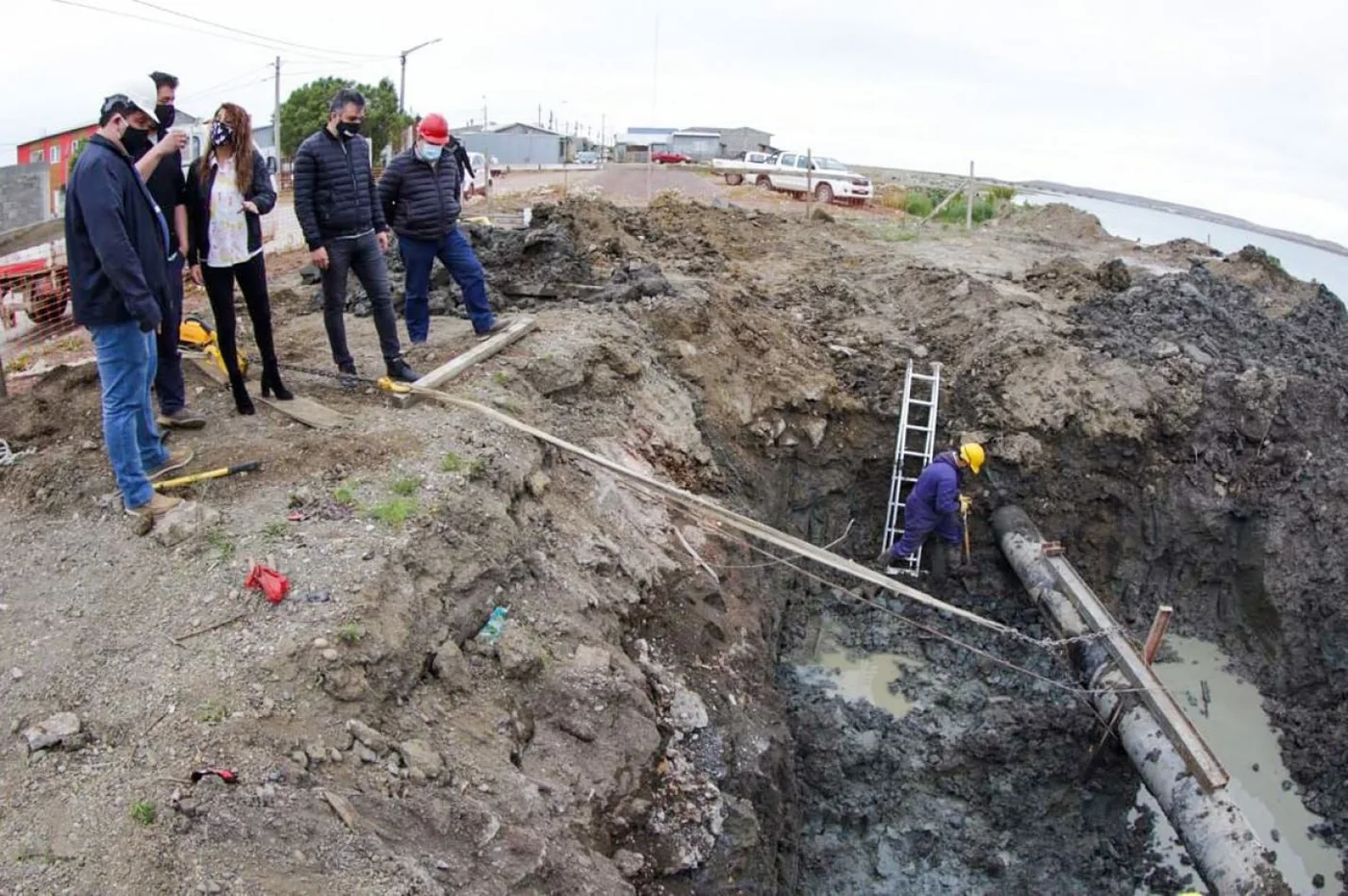 Obras para mejorar la presión de agua en la margen sur.