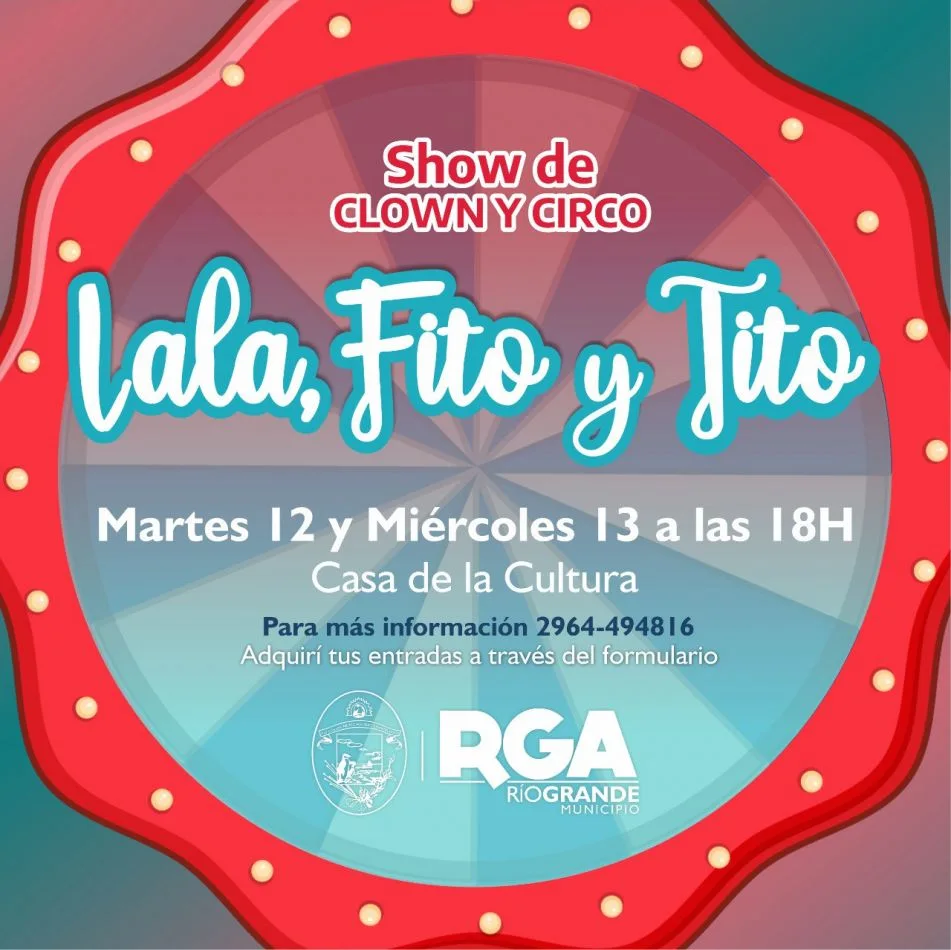 Comenzó el ciclo de funciones de "Lala, Fito y Tito" en la Casa de la Cultura