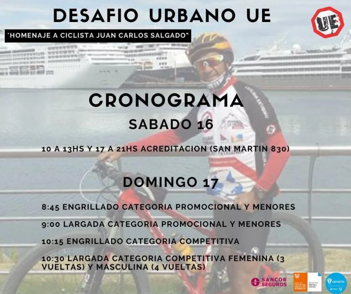 Competencia ciclística "Desafío Extremo Ushuaia"