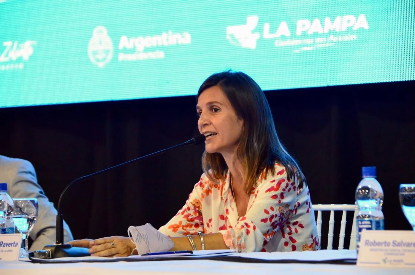 Fernanda Raverta en La Pampa