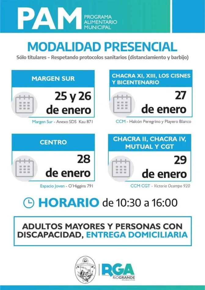 Entrega de módulos alimentarios