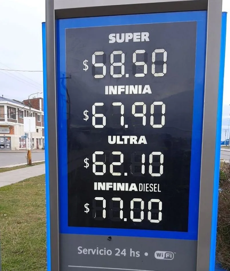 YPF incrementó nuevamente el precio de los combustibles