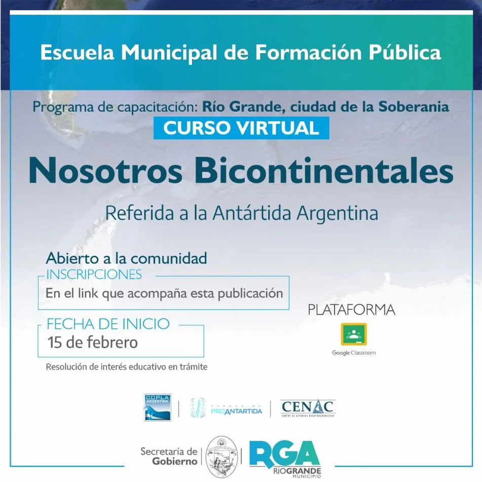 Se encuentran abiertas las inscripciones para los cursos virtuales sobre Malvinas y la Soberanía Antártica
