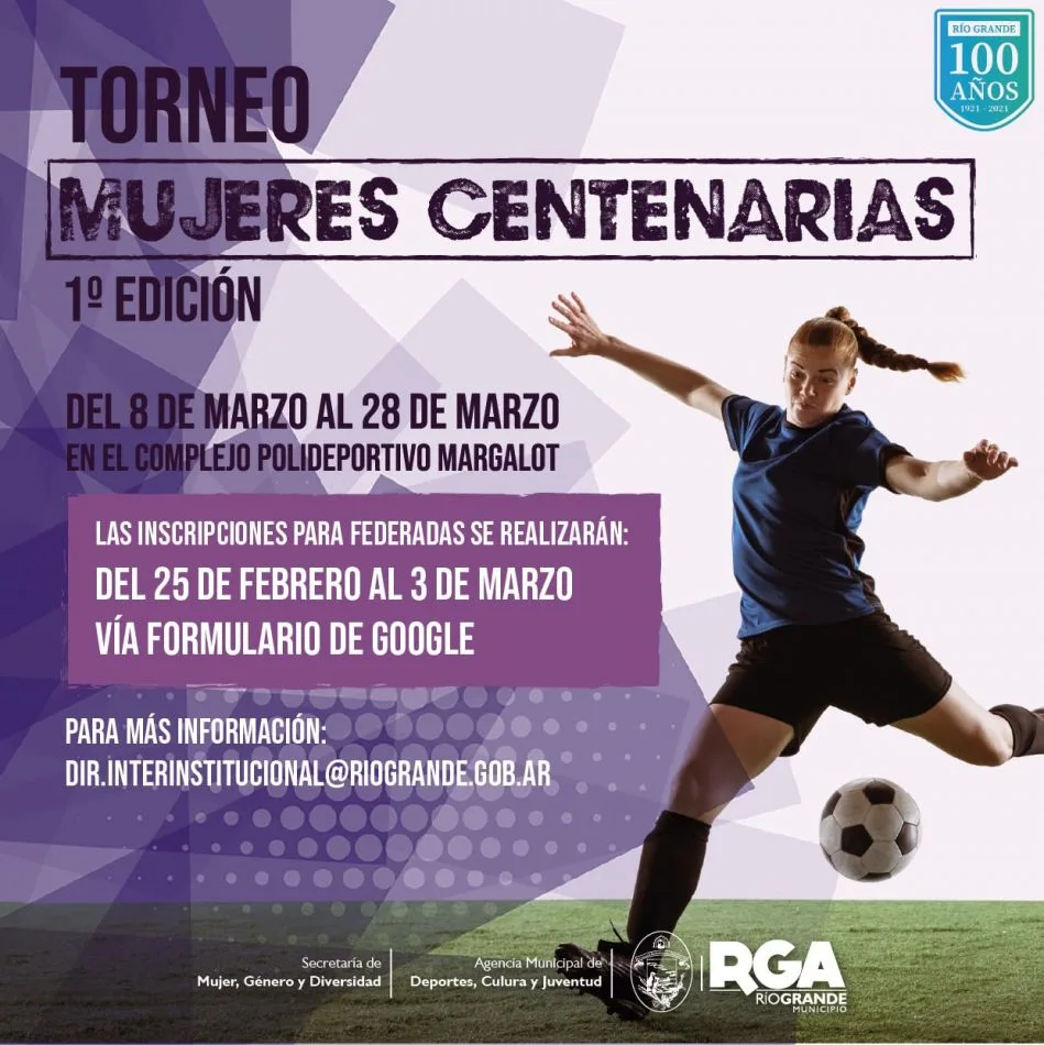 Comienzan las inscripciones para participantes del torneo "Mujeres Centenarias"