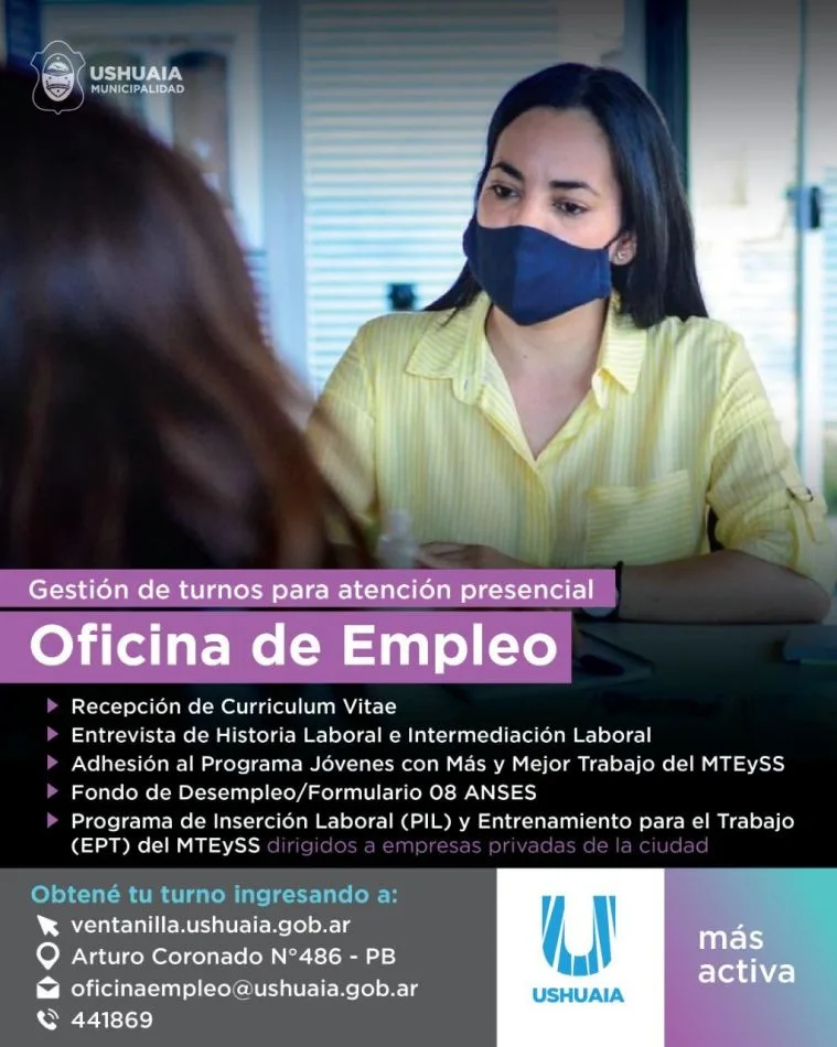 Oficina de Empleo y Formación Laboral Municipal volverá a brindar atención presencial