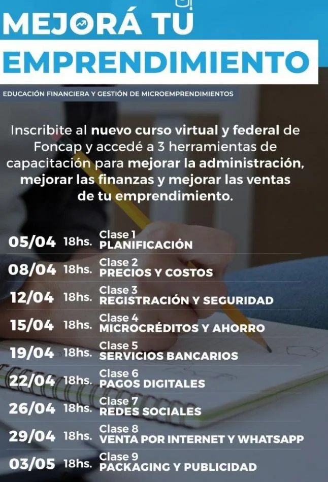 Municipio y Nación impulsan capacitación de microemprendedores