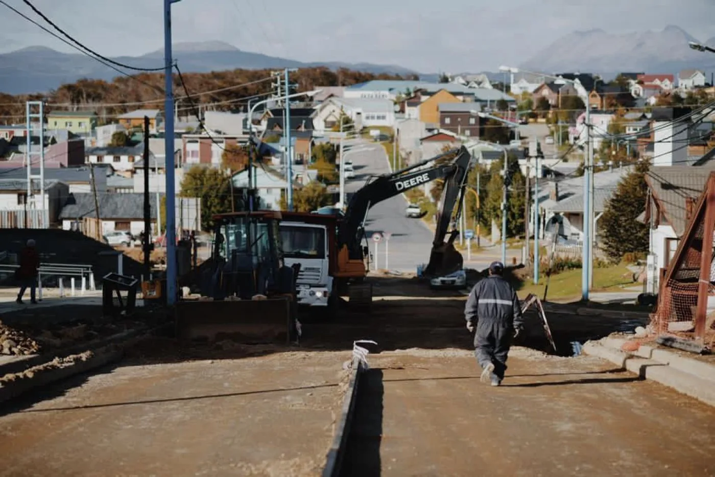 Calle Formosa en la ciudad de Ushuaia.
