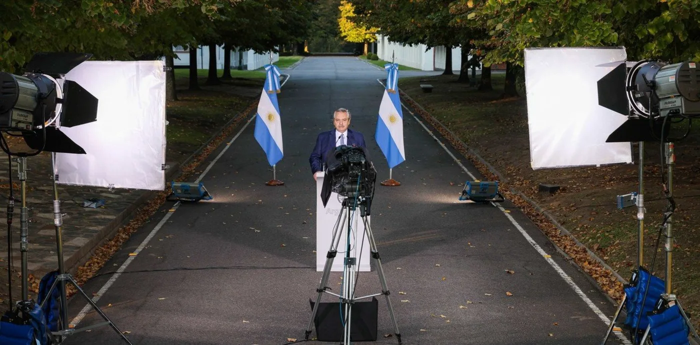 Desde Olivos, el presidente Alberto Fernández brindó un mensaje con las nuevas restricciones.
