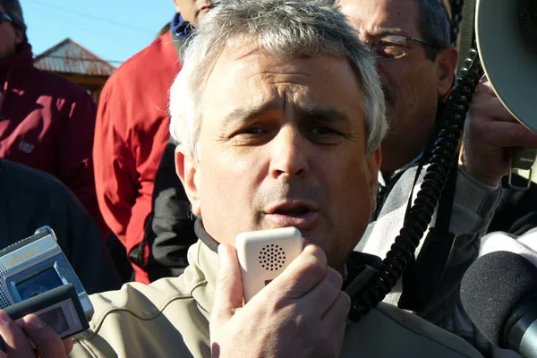 Diego Navarro hizo uso de la palabra durante la movilización del pasado jueves.