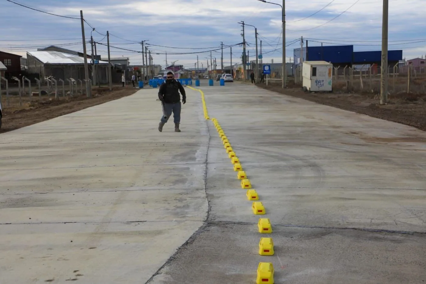 Calle El Alambrador habilitada para la circulación luego de la pavimentación realizada por el municipio de Rio Grande.