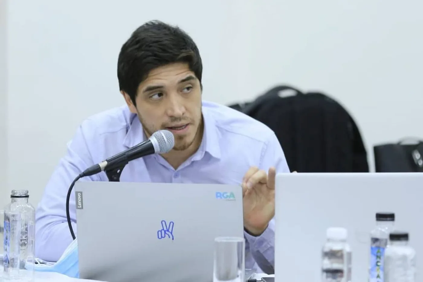 Secretario de Finanzas del Municipio de Río Grande, Diego López.