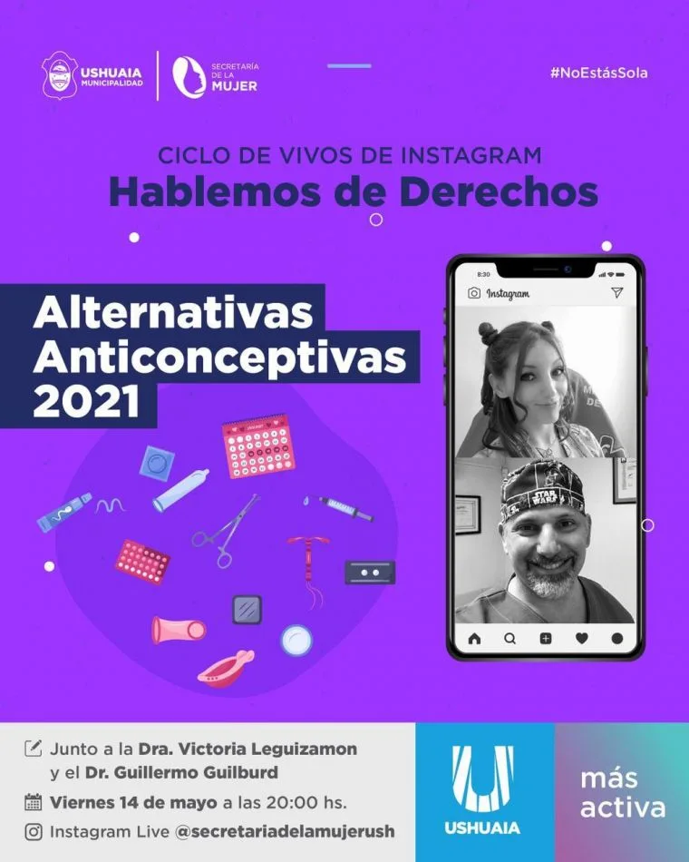 Se realizará una charla virtual sobre "Alternativas anticonceptivas 2021"