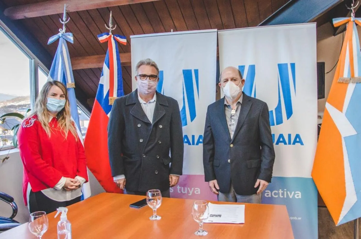 Gabinete municipal recibió al Cónsul de Chile en Ushuaia