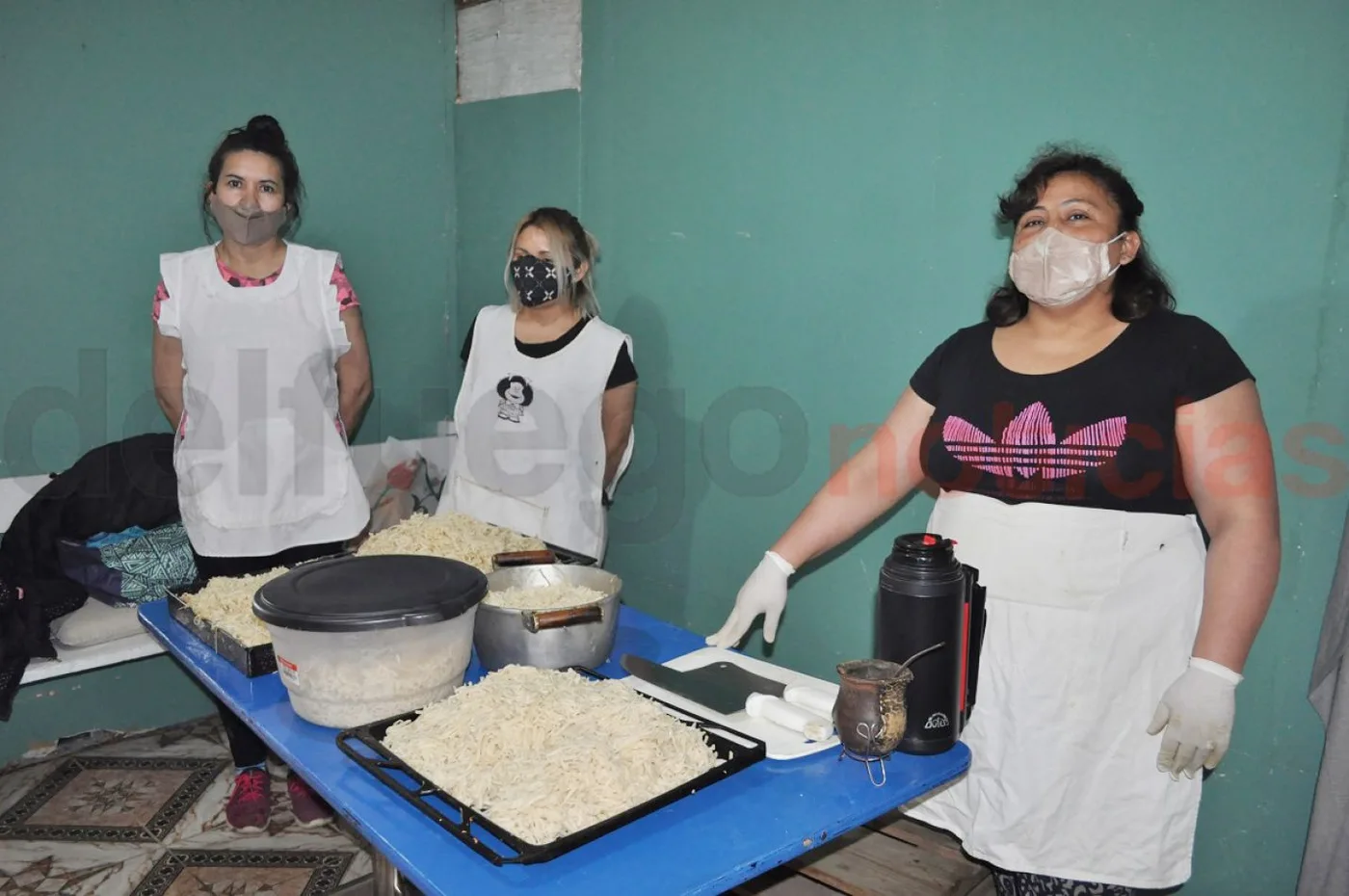 Las integrantes del comedor Maná piden colaboración de la comunidad para afrontar la preparación de las viandas.