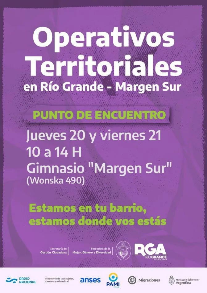 Operativos Territoriales en la margen sur