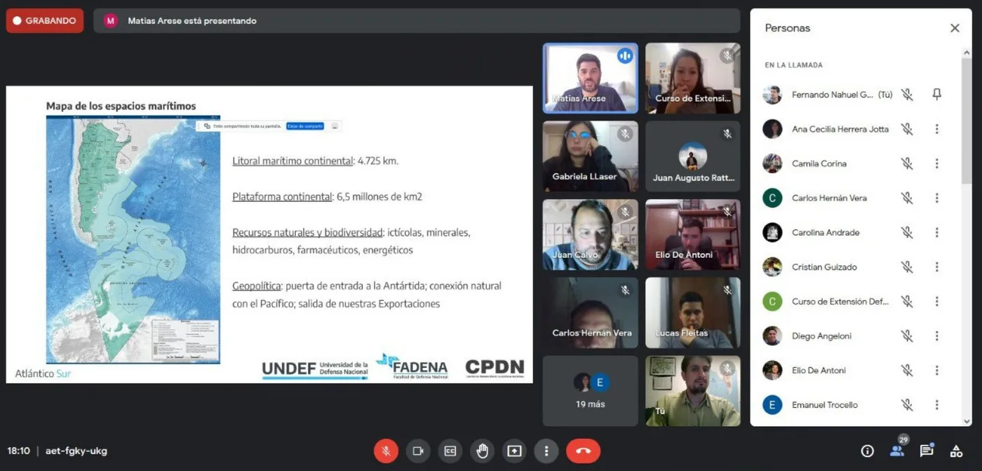 Con la participación del Dr Rattenbach cerró el seminario "Defensa y Soberanía Nacional"