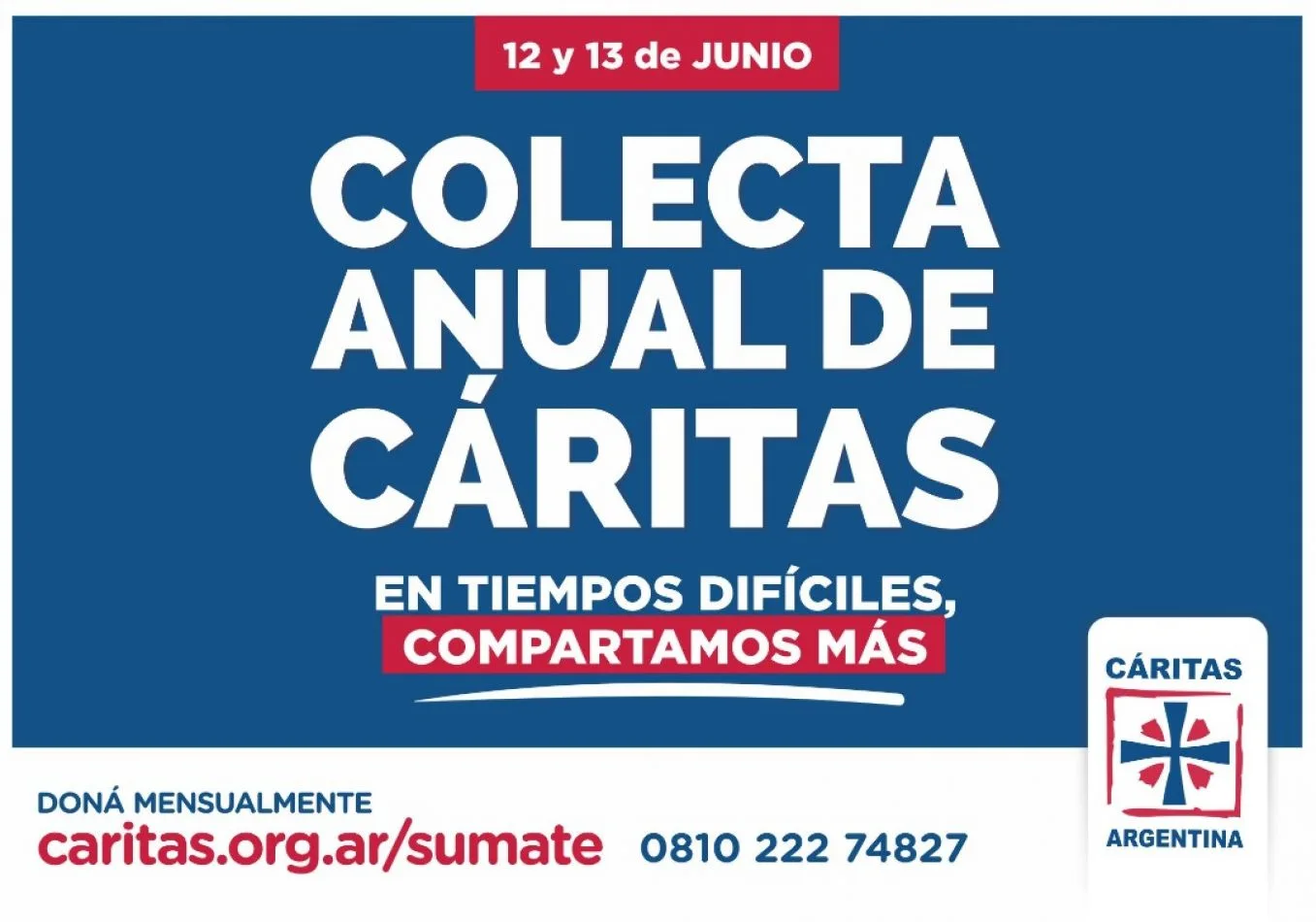 Comenzó la colecta Anual de Cáritas Más por Menos.