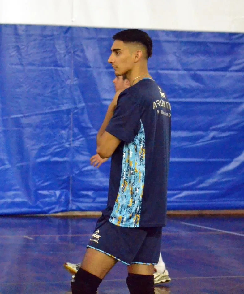 Franco Ibars en la concentración de la Selección Juvenil  de Vóley Sub 21.