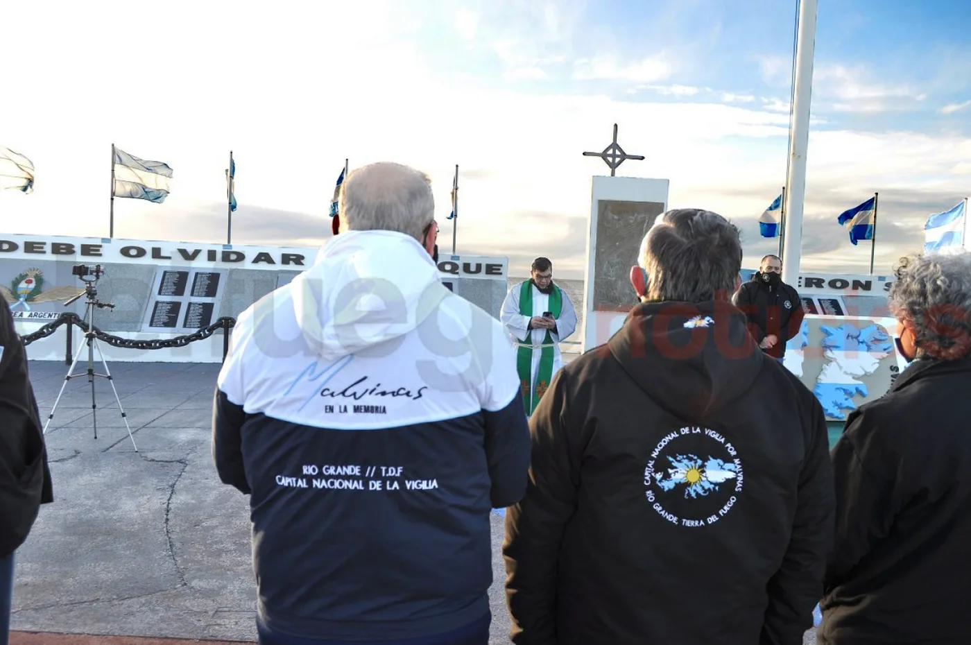 Por primera vez se homenajeó a los caídos en Malvinas con una Misa de Campaña.