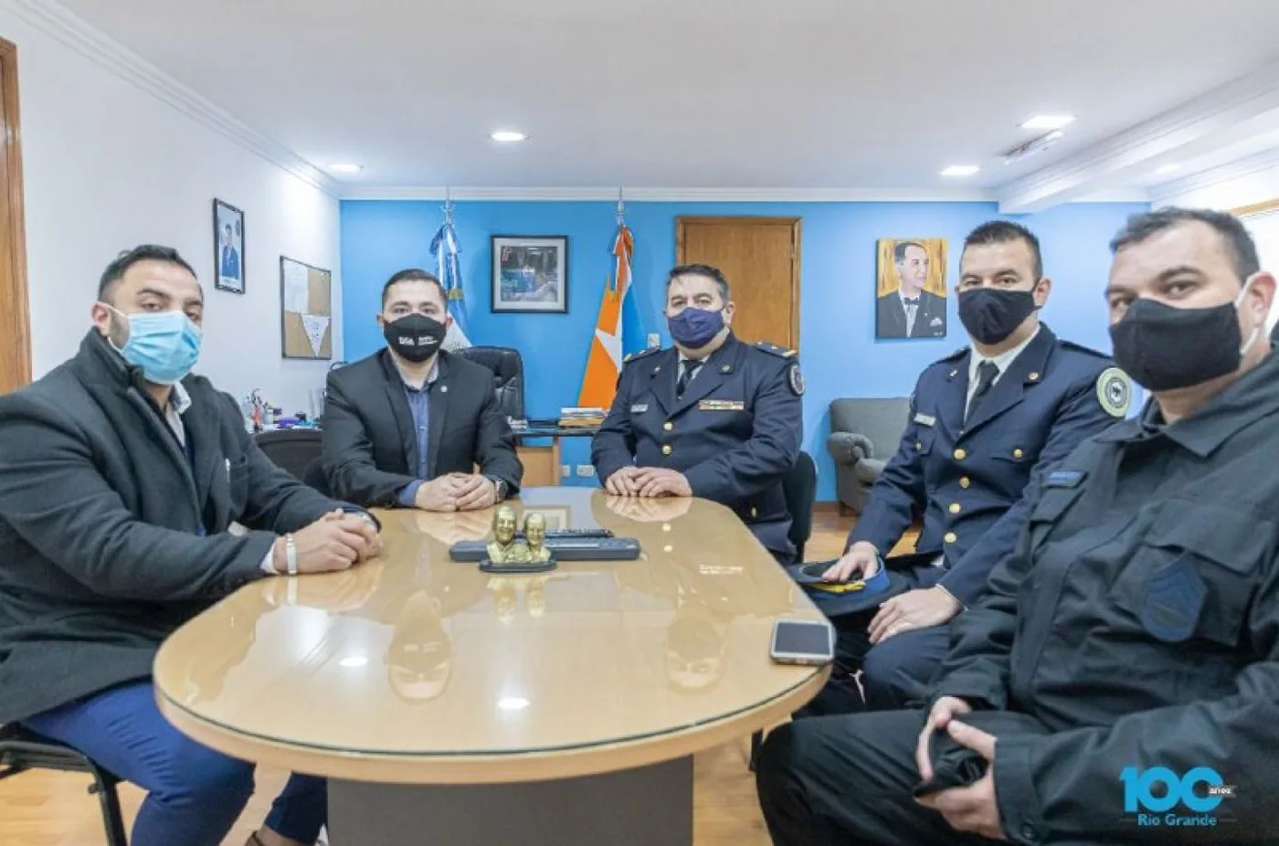 El municipio de Río Grande y la Policía Federal repasan trabajo conjunto en pandemia