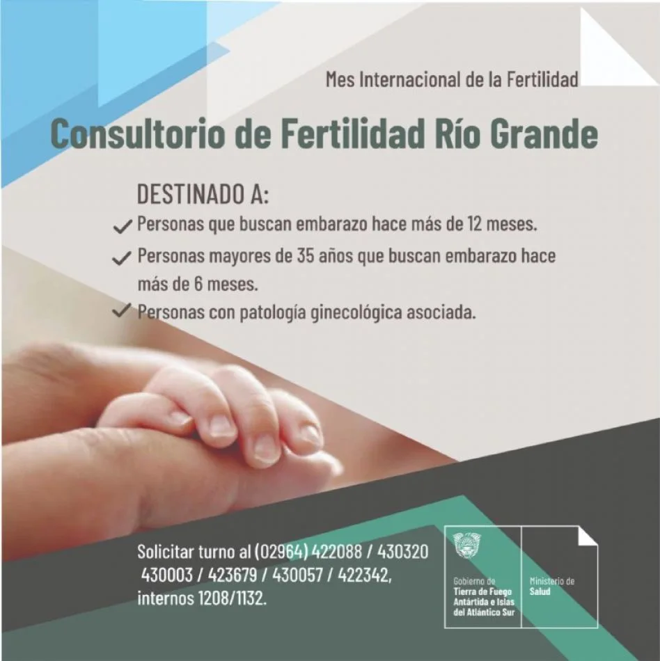 Confirman la modalidad de atención del consultorio de fertilidad de Río Grande