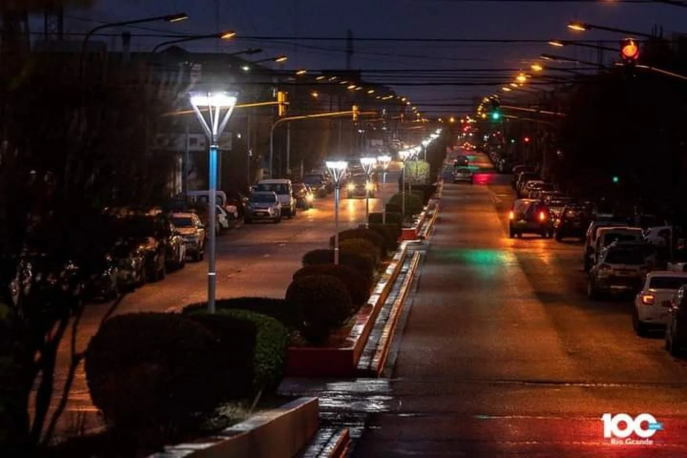 Se renovó la luminaria en la avenida Perito Moreno