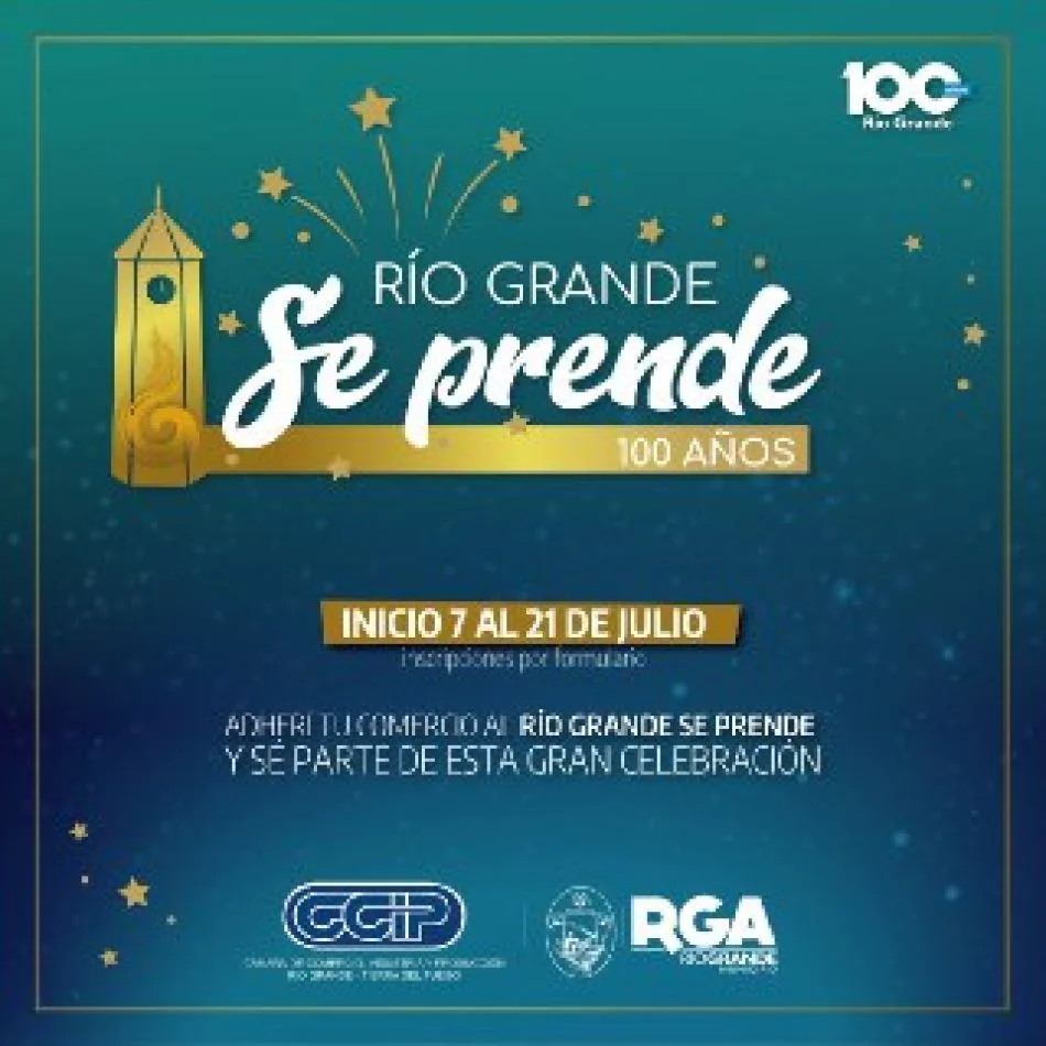 Se invita a comerciantes a adherir al "Río Grande se Prende" edición 100 años