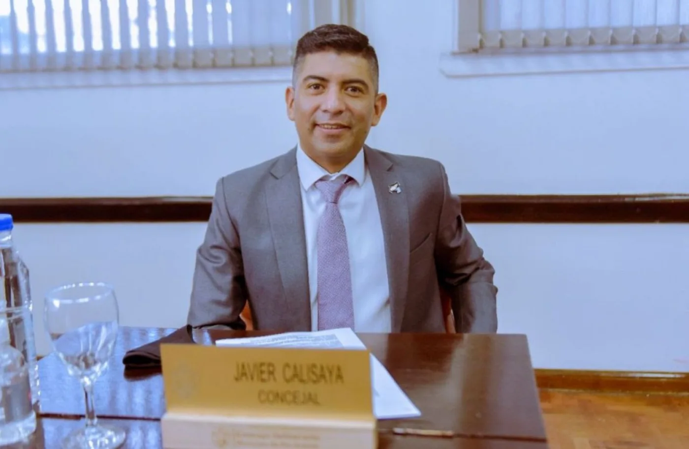 Concejal de Nuevo Encuentro en bloque Forja Todos, Javier Calisaya.