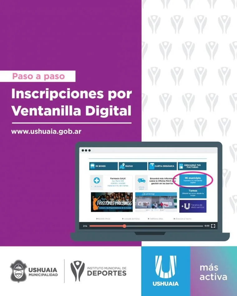 Instituto Municipal de Deportes habilita todos los trámites en la Ventanilla Digital