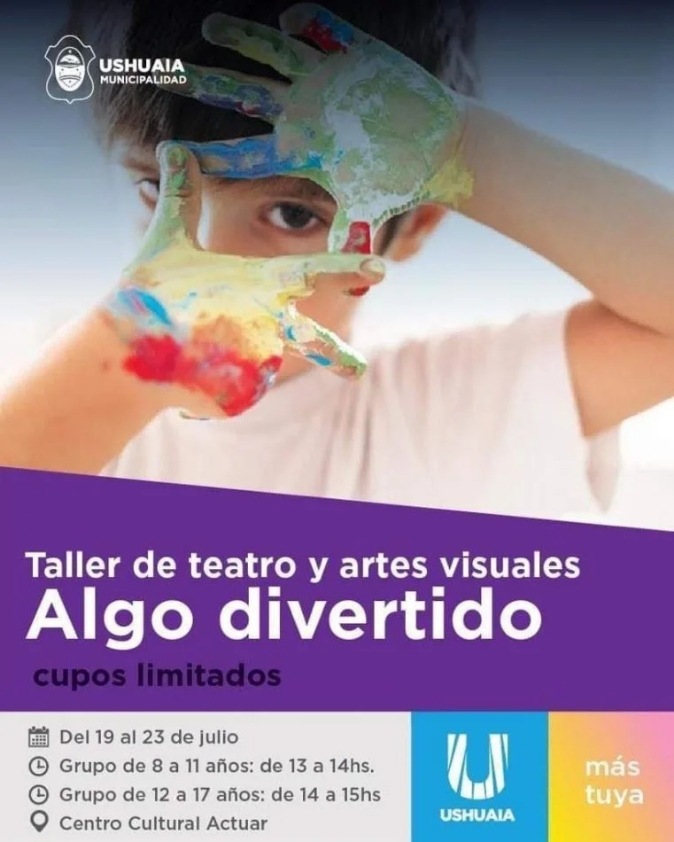 Cultura municipal lleva adelante el taller "Algo Divertivo" para niños de Ushuaia