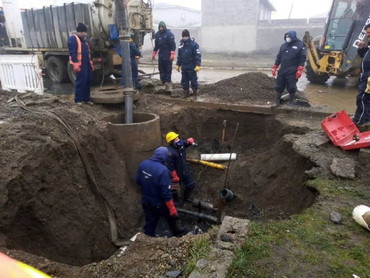 Margen sur: municipio realizó trabajos de reparación de cloacas