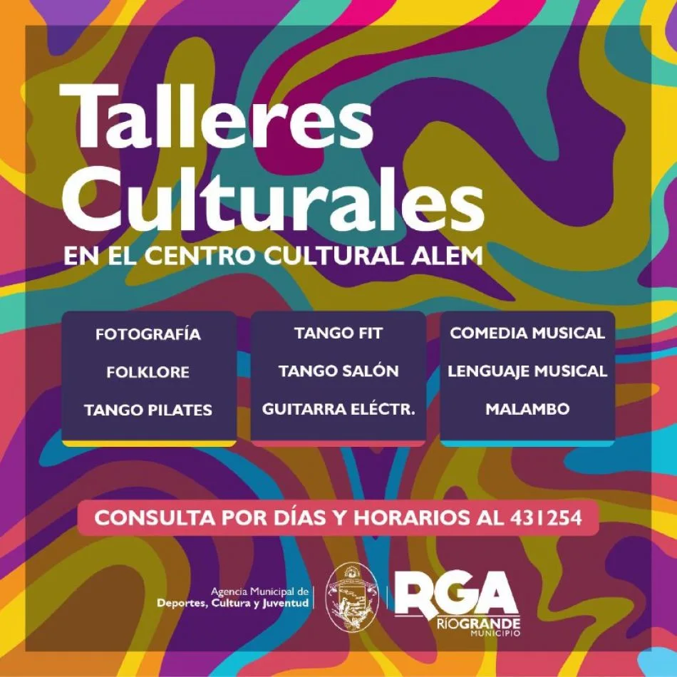 Sumate a los diversos talleres culturales