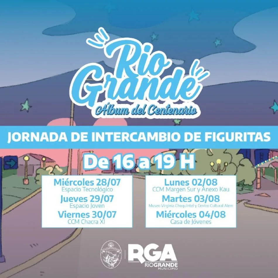 Comienza las jornadas de intercambio de figuritas en Río Grande