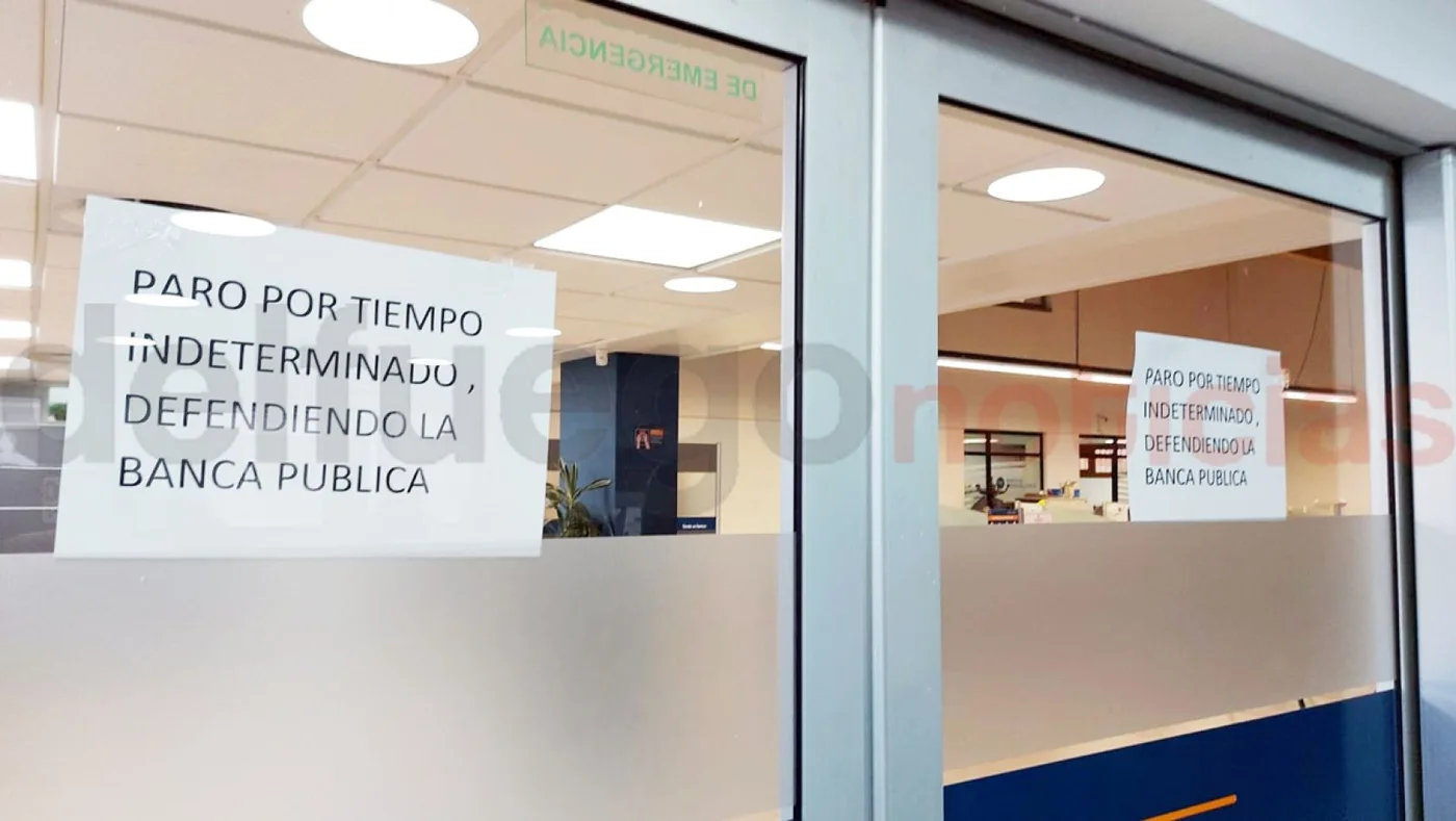 Este lunes, las sucursales del BtF, no abrieron sus puertas en respuesta al reclamo que llevan adelante.