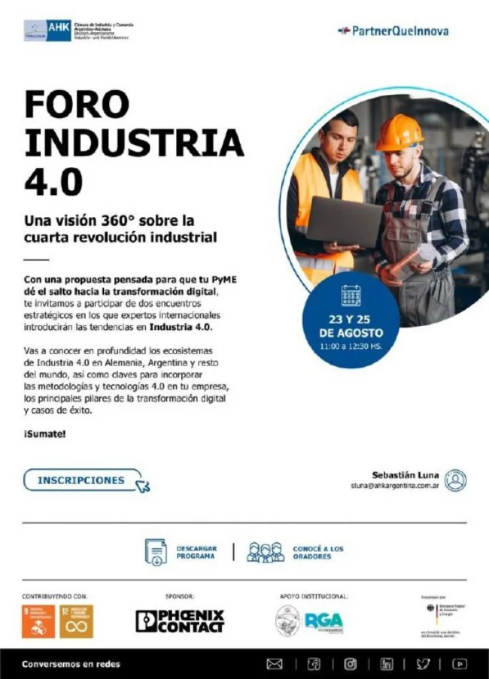 Municipio acompaña el Foro Industrial 4.0 organizado por AHK Argentina