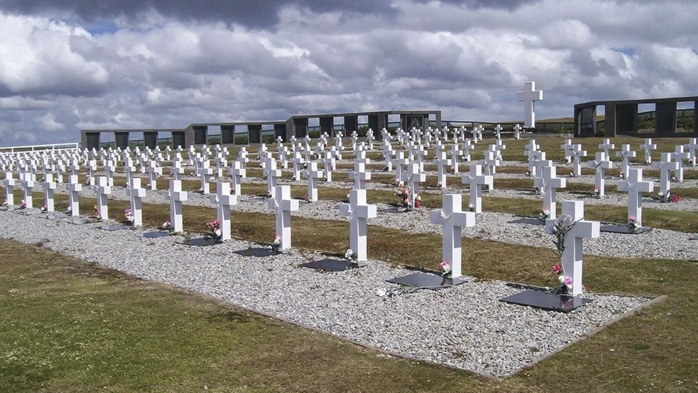 Cementerio de Darwin, en las Islas Malvinas.