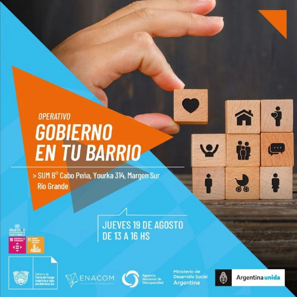 Nuevo operativo de "Gobierno en tu Barrio” en el SUM Cabo Peña